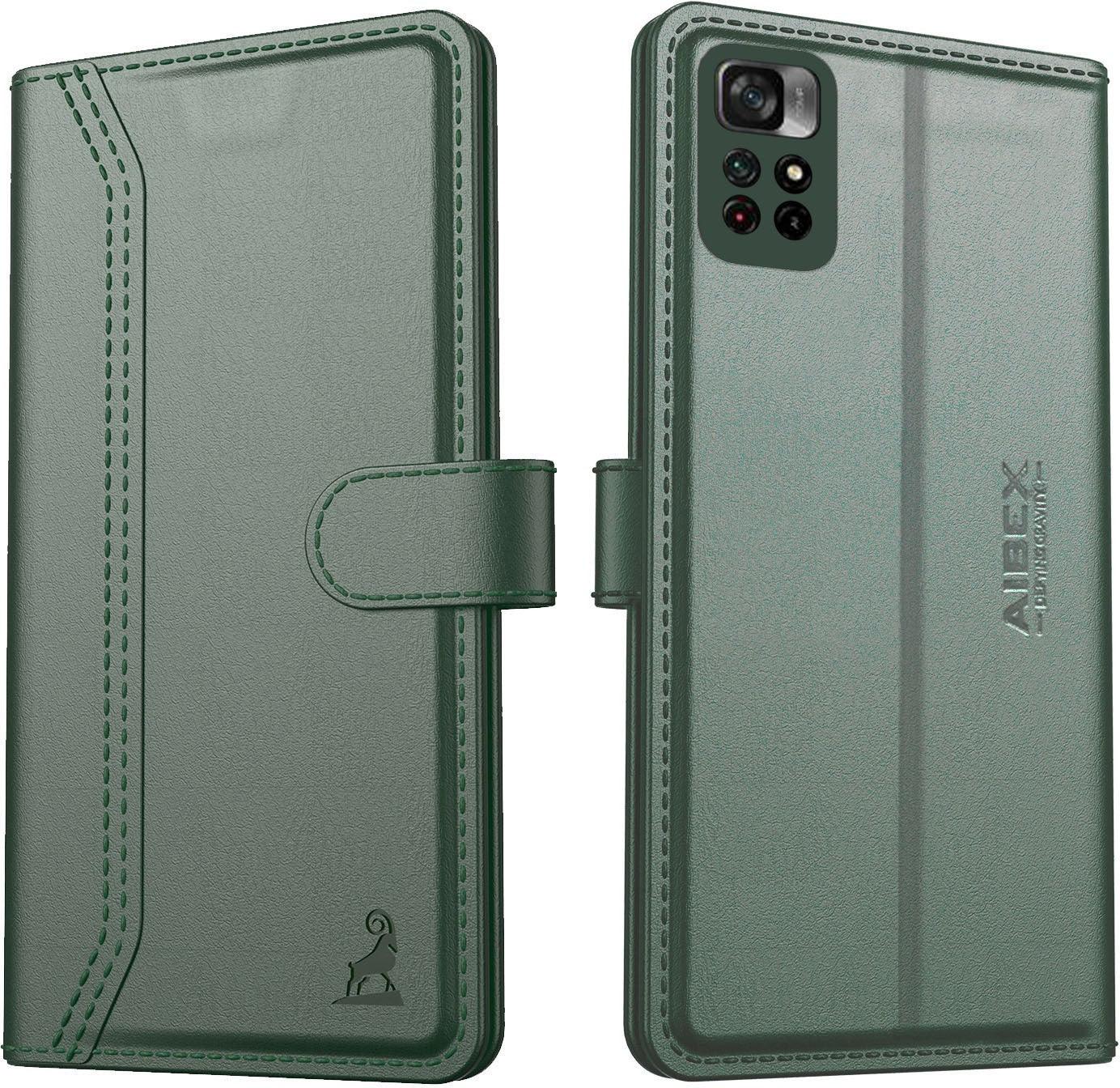 Xiaomi Poco M4 Pro 5G Aibex PU Leather Flip Cover Foldable Stand & Pocket Magnetic Closure - Aibex